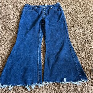 Chic Blue Wide Leg Jeans